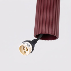 Lampa wisząca KARBON 1 burgund SL.1918