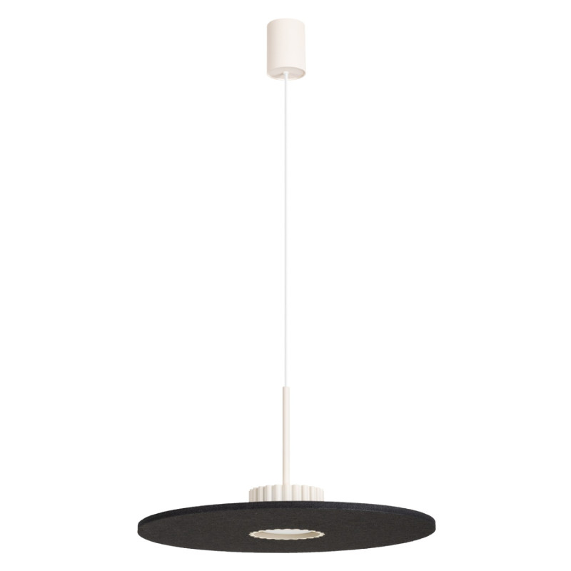Lampa wisząca OVO 1 beżowa/czarna filc Gx53 SL.2692