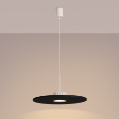 Lampa wisząca OVO 1 beżowa/czarna filc Gx53 SL.2692