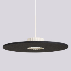 Lampa wisząca OVO 1 beżowa/czarna filc Gx53 SL.2692
