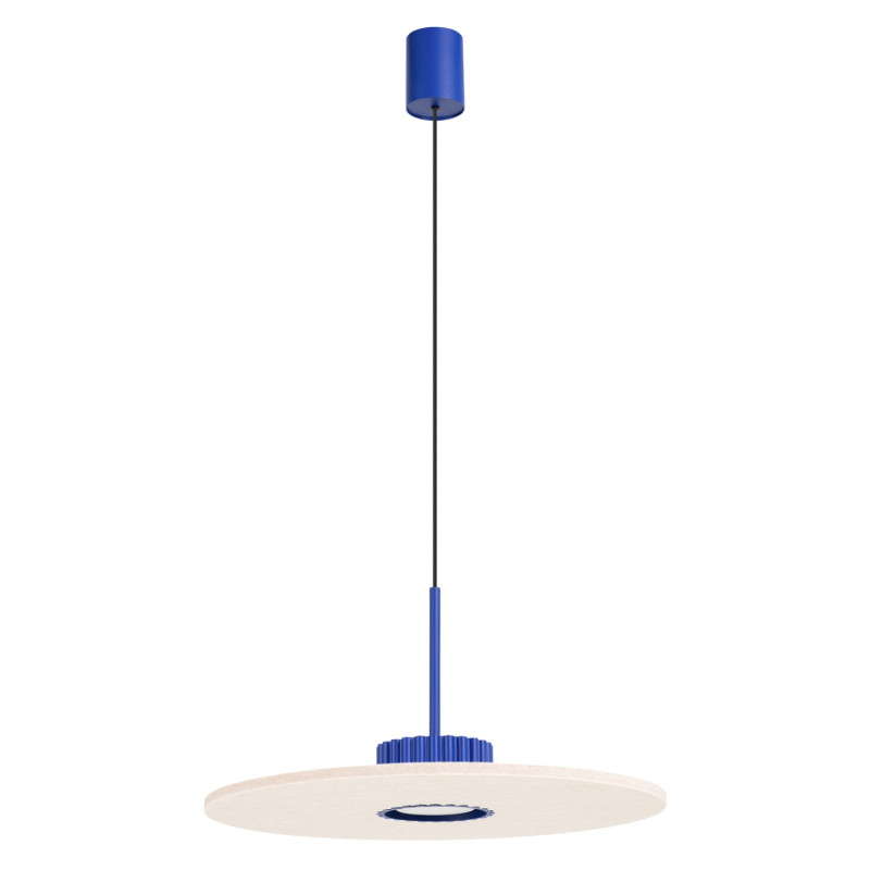 Lampa wisząca OVO 1 ultramaryna/beżowa filc Gx53 SL.2693