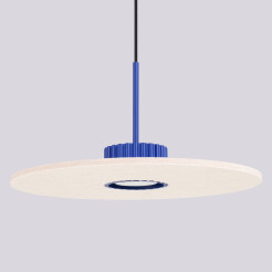 Lampa wisząca OVO 1 ultramaryna/beżowa filc Gx53 SL.2693