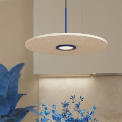 Lampa wisząca OVO 1 ultramaryna/beżowa filc Gx53 SL.2693
