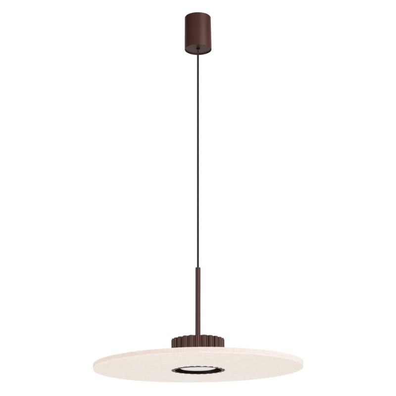 Lampa wisząca OVO 1 brązowa/beżowa filc Gx53 SL.2694