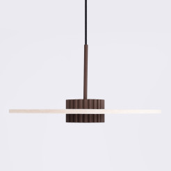 Lampa wisząca OVO 1 brązowa/beżowa filc Gx53 SL.2694