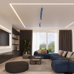 Kinkiet RING błękitny SL.2201