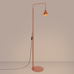 Lampa podłogowa NOX ochra czerwona SL.2586