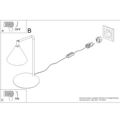 Lampa biurkowa NOX zielona oliwka SL.2570