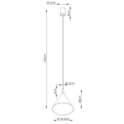 Lampa wisząca NOX 25 zielona oliwka SL.2525