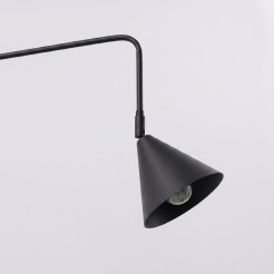 Kinkiet NOX 2 czarny z włącznikiem SL.2507