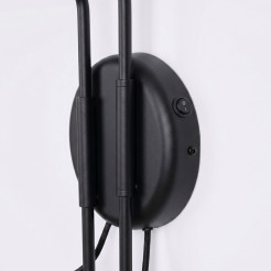 Kinkiet NOX 2 czarny z włącznikiem SL.2507
