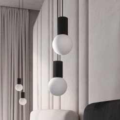 Lampa wisząca HALO 2P czarna SL.1972