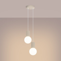 Lampa wisząca HALO 2P beżowa SL.1973