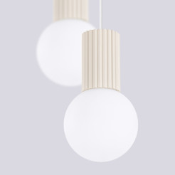 Lampa wisząca HALO 2P beżowa SL.1973