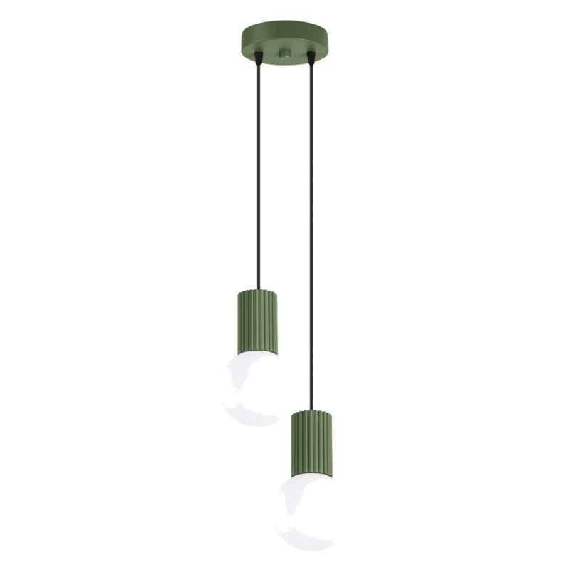 Lampa wisząca HALO 2P zielona oliwka SL.1974