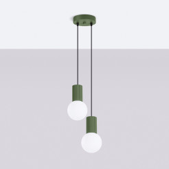 Lampa wisząca HALO 2P zielona oliwka SL.1974