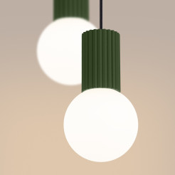 Lampa wisząca HALO 2P zielona oliwka SL.1974