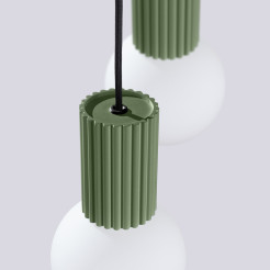 Lampa wisząca HALO 2P zielona oliwka SL.1974