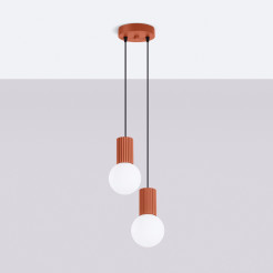 Lampa wisząca HALO 2P ochra czerwona SL.1975