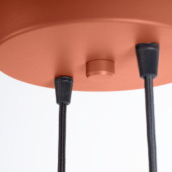 Lampa wisząca HALO 2P ochra czerwona SL.1975