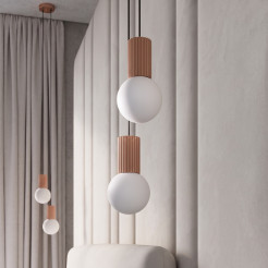 Lampa wisząca HALO 2P mocca SL.1976
