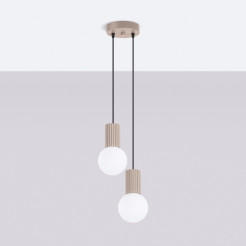 Lampa wisząca HALO 2P taupe SL.1978