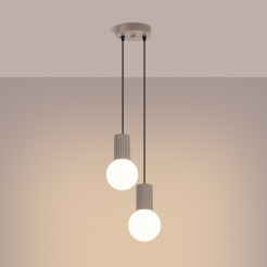 Lampa wisząca HALO 2P taupe SL.1978