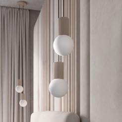 Lampa wisząca HALO 2P taupe SL.1978
