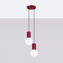 Lampa wisząca HALO 2P burgund SL.1979