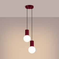 Lampa wisząca HALO 2P burgund SL.1979