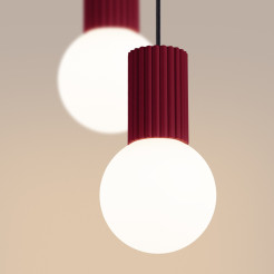 Lampa wisząca HALO 2P burgund SL.1979