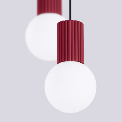 Lampa wisząca HALO 2P burgund SL.1979