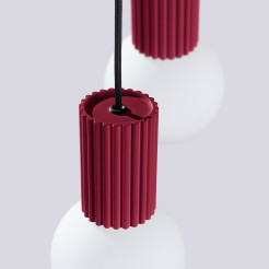 Lampa wisząca HALO 2P burgund SL.1979