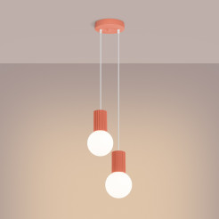 Lampa wisząca HALO 2P brzoskwiniowa SL.1980