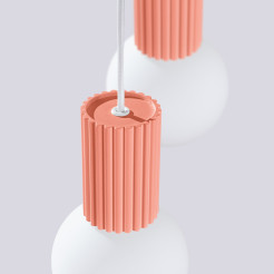 Lampa wisząca HALO 2P brzoskwiniowa SL.1980