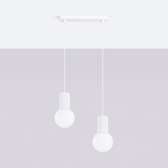 Lampa wisząca HALO 2L biała SL.1981