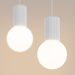 Lampa wisząca HALO 2L biała SL.1981
