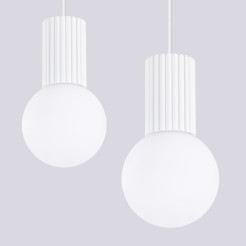 Lampa wisząca HALO 2L biała SL.1981