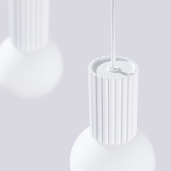 Lampa wisząca HALO 2L biała SL.1981