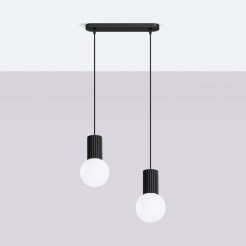Lampa wisząca HALO 2L czarna SL.1982