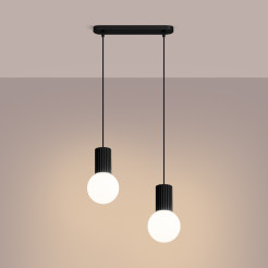 Lampa wisząca HALO 2L czarna SL.1982
