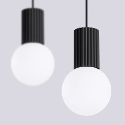 Lampa wisząca HALO 2L czarna SL.1982