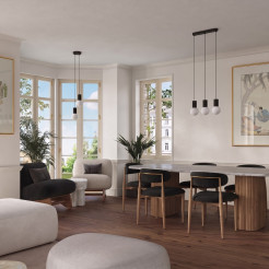 Lampa wisząca HALO 2L czarna SL.1982