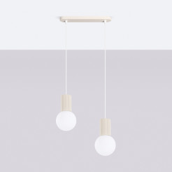 Lampa wisząca HALO 2L beżowa SL.1983