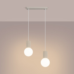 Lampa wisząca HALO 2L beżowa SL.1983