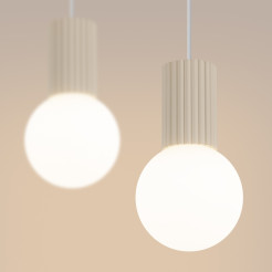 Lampa wisząca HALO 2L beżowa SL.1983