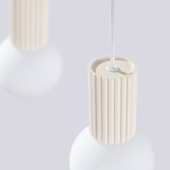 Lampa wisząca HALO 2L beżowa SL.1983