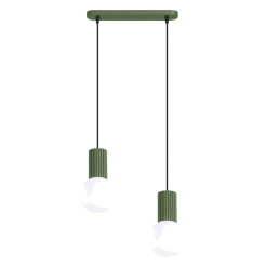 Lampa wisząca HALO 2L zielona oliwka SL.1984