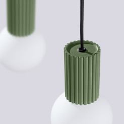 Lampa wisząca HALO 2L zielona oliwka SL.1984