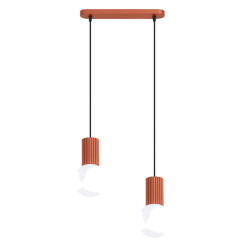 Lampa wisząca HALO 2L ochra czerwona SL.1985